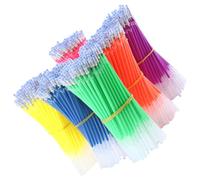 TIDTALEO Lot de 50 Recharges de Stylo Gel Colorées en Plastique, Haute Restitution des Couleurs, Expérience D'écriture Fluide pour Étude et Travail Style Aléatoire