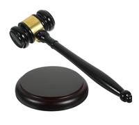 TIDTALEO Marteau de Juge en Bois 2 Pièces Socle, Marteau de Cour pour Vente aux Enchères, Accessoire Fonctionnel pour Tribunal et Adjudication, Outil de Travail Précis et Maniable