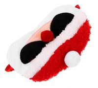 TIDTALEO Masque Yeux Père Noël en Tissu, Bloque la Lumière, Aide au Sommeil, Forme Créative de Santa, pour Fêtes Entre Amis et Jeux à L’aveugle