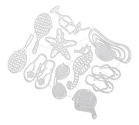 TIDTALEO Matrice de Découpe en Métal pour Loisirs Créatifs, Moule à Découper Soi-même Robuste et Facile à Utiliser, pour Scrapbooking et Albums Photo Thème Plage