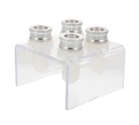 TIDTALEO Moule à Rouge à Lèvres en Silicone DIY Simple à Utiliser et Facile à Démouler, Kit Complet 4 Moules et 1 Support pour Fabrication de Crème à Lèvres