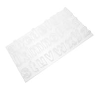 TIDTALEO Moule Silicone Alphabet pour Résine Époxy, Facile à Démouler et Antiadhésif, Matériau Silicone Blanc, pour DIY Pendentifs et Breloques Suspendues