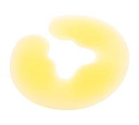 TIDTALEO Oreiller Facial en Silicone de U pour Spa et Salons de Beauté, Coussin Réutilisable Offrant un Accès Complet Dos Cou, Couleur Jaune