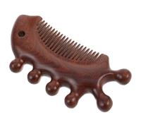 TIDTALEO Peigne en Bois de Santal Fatigue pour Massage du Cuir Chevelu Conception Scientifique des Dents pour Usage à Domicile et Voyage