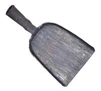 TIDTALEO Pelle à Cendres en Acier Forgée Pelle à Charbon Ergonomique Outil de Cheminée Accessoire de Barbecue Résistante et Facile à Nettoyer Maison