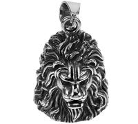 TIDTALEO Pendentif Lion Acier Inoxydable Vintage Avec Clochette Porte-clés Tête De Lion Pour Homme Accessoire Élégant Et Authentique