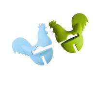 TIDTALEO Pince Anti-brûlure pour Accessoire de Cuisine Pratique en Silicone Forme Oiseau 2pcs, Antidébordement Prise Confortable Couleur Aléatoire pour Casseroles