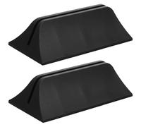 TIDTALEO Pinces de Fixation de Cloison Clips Stables et Minimalistes Lot de 2 en Plastique Noir pour Écran de Anti-éternuements pour Bureau Table