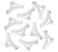 TIDTALEO Pinces en Aluminium Faciles à Utiliser et Résistants la Déformation pour Étagère de Réfrigérateur Lot de 10 Clips Robustes Accessoires pour Rangement Frigo
