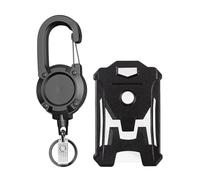TIDTALEO Porte-badge D'identification Rigide en Abs et PC Bobine Rétractable, Protection Polyvalente et Design Sophistiqué, pour Usage Quotidien et Cartes D'accès