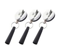 TIDTALEO Porte-clés Télescopique 3pcs Boucle Anti-desserrage en Silicone et Fil D'acier, Facile à Transporter, pour Accrocher sur Poches ou Ceintures