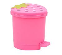 TIDTALEO Poubelle Rose Mini Conteneurs Contenants Pour Fruits Poubelle Fraise Litière Enfants Pp Pinceau De Maquillage Mignonne
