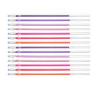 TIDTALEO Recharges pour Stylos à Encre Gel 0.8mm 100pcs Encre pour Écriture Propre, Recharge Plastique pour Dessin et Doodling Créatif Couleur Aléatoire