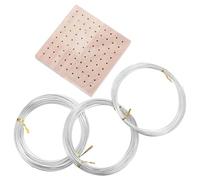 TIDTALEO Set de Fil D'aluminium Léger avec Socle en Bois pour Sculpture en Argile, Fil Flexible 1mm à 2mm pour Modelage et Loisirs Créatifs