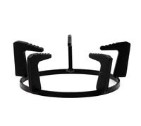 TIDTALEO Support Antidérapant En Fonte Pour Cuisinière à Gaz, Support Rond à Cinq Pointes Pour Ustensiles Cuisine, Compatible Cuisson Intérieure Et Extérieure, Finition Mate Noire