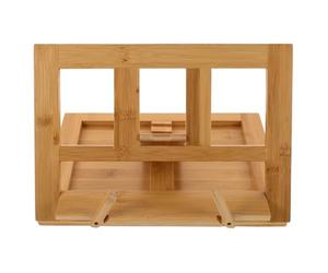 TIDTALEO Support Biblique en Bambou Beige, Pupitre Partition pour Livres et Cahiers, Assemblage Facile et Organisation, conçu pour Lecture et Installation Musicale