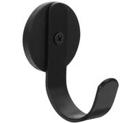 TIDTALEO Support de Couronne de Porte Magnétique Noir en Fer Surface Lisse, Crochet Puissant pour Décoration de Porte, pour Suspendre Couronnes Facilement