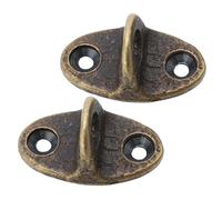 TIDTALEO Support de Crochet Coupe-vent en Laiton Ancien, Grosse Taille, Base pour Fenêtre et Porte, Lot de 2 Pièces, Accessoire Ménager Robuste Suspendre et Fixation D'anneaux Lumineux,