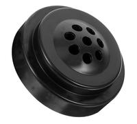 TIDTALEO Support de Mât de Drapeau de Bureau Portable en Plastique Noir 8 Trous, Base Ronde pour Salle de Conférence ou Centre Commercial, Fixation Stable et Design Simple