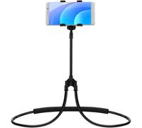 TIDTALEO Support Téléphone Flexible en U Blanc pour Streaming et Appels Vidéo, Support Portable Ajustable pour Usage Lit, Bureau et Maison