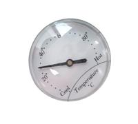 TIDTALEO Thermomètre à Liquide en Acier Inoxydable 304 Étanche Double Sonde pour Eau Chaude et Chauffage, Lecture Facile et Précision Fiable