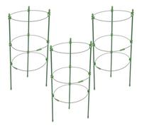 TIDTALEO Tuteur Plante Grimpante Réglable 45 Cm X 18 Cercles en Fer, Lot de 3 Set de Supports pour Fleurs et Légumes, Treillis Jardin Robuste pour Tomates, Concombres et Framboisiers,