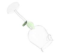 TIDTALEO Verres à Vin Décoratifs en Verre Délicat de 400ml Motif Rose, Multi-fonctionnels et Stables, pour Hôtel et Restaurant Romantique