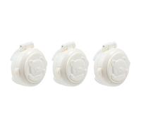 TIDTALEO Verrou de Couvercle à Bouton Blanc en Abs 3 Pièces pour Sécurité Bébé, Protège Boutons Voiture et Machine à Laver, Facile à Installer, pour Protection Garçon et Filles