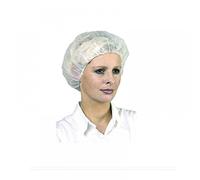 Charlotte ronde BOUFFANT CAP blanc ⌀ - Lot de 100 - COVERGUARD - 45610