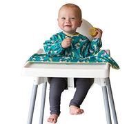 Tidy Tot®™ Cover & Catch™ Bavoir Manches Longues Bébé - Accessoire Repas pour Chaise Haute avec Fixation par Ventouses, Protection Anti-Salissures, Dès 4 Mois