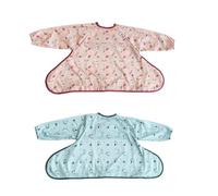 Tidy Tot®™ Cover & Catch™ Bavoir Manches Longues Bébé - Accessoire Repas pour Chaise Haute avec Fixation par Ventouses, Protection Anti-Salissures, Dès 4 Mois