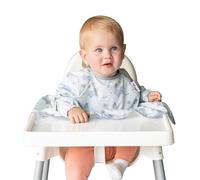 Tidy Tot®™ Cover & Catch™ Bavoir Manches Longues Bébé - Accessoire Repas pour Chaise Haute avec Fixation par Ventouses, Protection Anti-Salissures, Dès 4 Mois