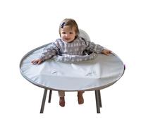 Tidy Tot®™ Kit Bavoir et Plateau - Kit Repas Bébé pour la DME et la Diversification Alimentaire, Système Anti-Gaspillage avec Plateau Récupérateur, Dès 4 Mois