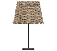 Tidyard Abat-Jour en Osier pour Plafonnier et Lampe de Table - Salon, Chambre à Coucher, Salle à Manger - Marron Ø30x20 cm
