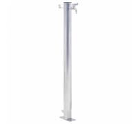Tidyard Colonne à Eau de Jardin 80 cm Acier Inoxydable Rond Colonne d'eau pour Arroser Les Fleurs ou Laver Les Mains
