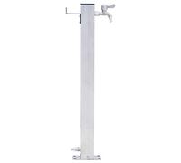 Tidyard Colonne à Eau de Jardin avec Robinet Colonne d’Eau en Acier Inoxydable 40 cm carré