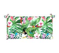 Tidyard Coussin de Banc de Jardin Coussin d'extérieur Coussin de Siège pour Meubles de Jardin Multicolore 110x50x7 cm Tissu