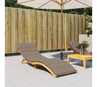 Tidyard Coussin de Chaise Longue Taupe 200x50x3 cm Tissu Oxford Coussin de Siège, Coussin Bain de Soleil, Coussin Transat pour Chaises de Jardin, Balcon, Terrasse, Intérieur et Extérieur