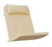 Tidyard Coussins de Chaise Adirondack Lot de 2 Beige Tissu Oxford Coussins de Siège de Jardin, Coussin d'assise Confortable pour Chaises, Fauteuil, Terrasse, Intérieur et Extérieur