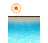 Tidyard Couverture de Piscine Noir 549 x 274 cm PE, Couverture Solaire Amovible pour Piscine, Bâche de Protection Piscine, Film Solaire de Piscine Flottant
