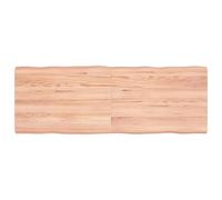 Tidyard Dessus de Table Bois chêne Massif traité Bordure Assortie, Plateau de Table de Remplacement pour Table à Manger, Bureau, Table de Bar, Table Basse 140 x 50 x 6 cm Style A