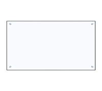 Tidyard Dosseret de Cuisine en Verre Trempé 90x50cm - Protection contre les Éclaboussures, Résistant à la Chaleur, Facile à Nettoyer