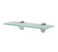 Tidyard Étagère Murale en Verre pour Salon/Chambre à Coucher/Salle de Bain Style Moderne Transparent 30 x 20 cm 8 mm