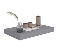 Tidyard Étagère Murale Flottante Gris 40x23x3,8 cm MDF avec Système de Montage Invisible
