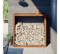 Tidyard Grande capacité de rangement pour bois de chauffage, acier résistant aux intempéries, facile à assembler