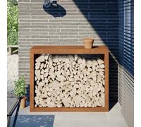 Tidyard Grande capacité de rangement pour bois de chauffage, acier résistant aux intempéries, facile à assembler