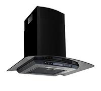 Tidyard Hotte Murale Acier Inoxydable 756 m³/h 60 cm Noir
