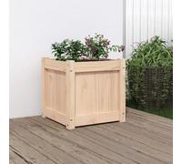 Tidyard Jardinière 40x40x40 cm Bois de pin Massif Bac de Plantation pour Cultiver Fleurs, Herbes, Plantes, Extérieur Lit Surélevé de Jardin Potager pour Terrasse et Balcon