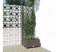 Tidyard Jardinière avec Treillis PP Solide et Robuste Style Naturel - Décoration de l'Entrée/Le Balcon/la Terrasse et Le Jardin avec de Belles Plantes