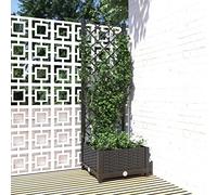 Tidyard Jardinière avec Treillis PP Solide et Robuste Style Naturel - Décoration de l'Entrée/Le Balcon/la Terrasse et Le Jardin avec de Belles Plantes